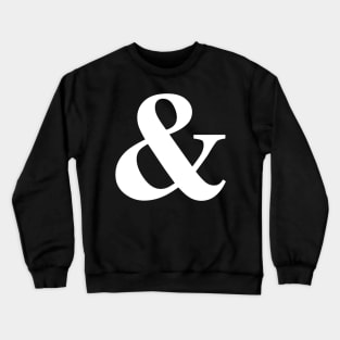 Plural Pride Ampersand! - white font Crewneck Sweatshirt